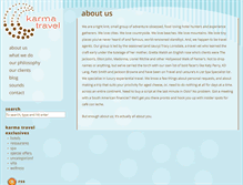 Tablet Screenshot of karmatravel.com